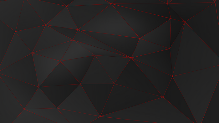 Black and red low poly abstract geometric pattern