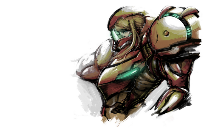 Samus Aran in her Power Suit