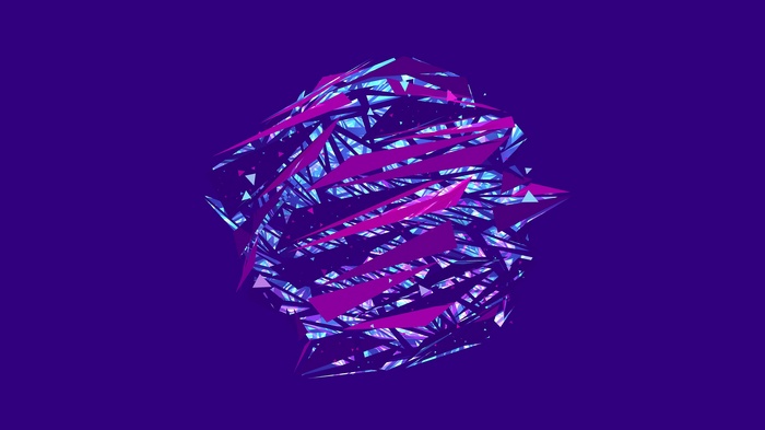 Abstract digital art with geometric shapes