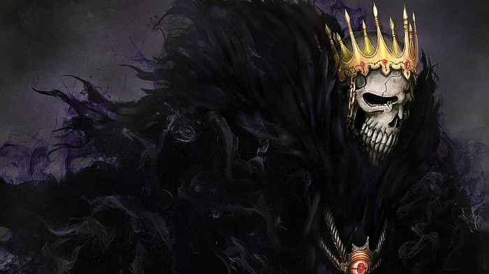 Barragan Luisenbarn from Bleach wearing a crown