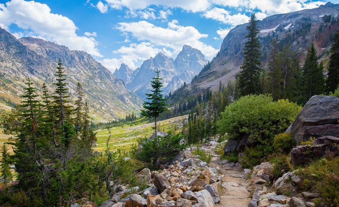 Lake Solitude, Wyoming Mountain Landscape