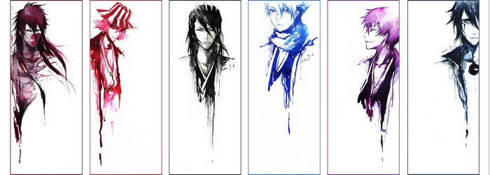 Bleach Characters Watercolor Art