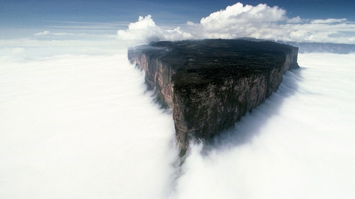 Mount Roraima above the clouds in Venezuela