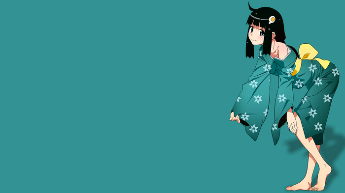 Araragi Tsukihi in a Kimono