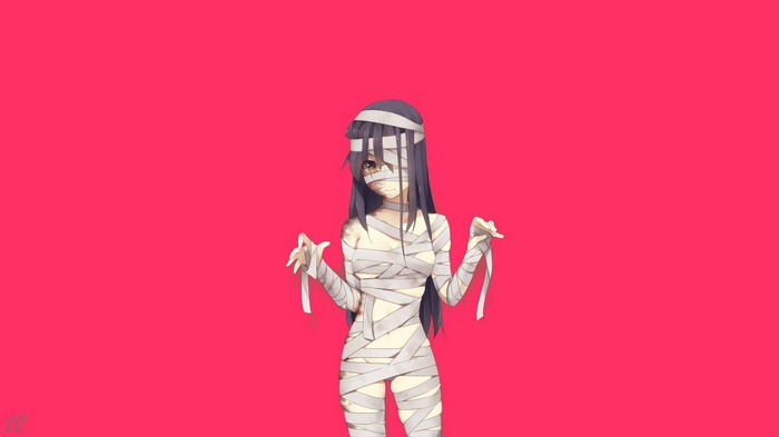 Hanako Ikezawa wrapped in bandages