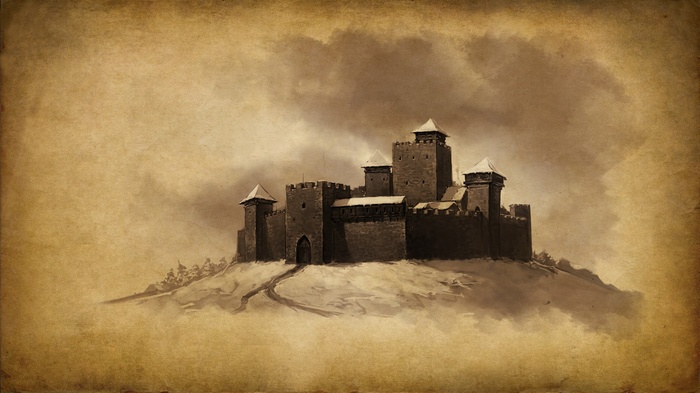 Mount and Blade Castle on a Snowy Hill