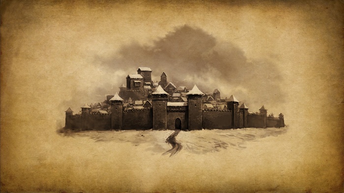 Mount and Blade Fantasy Art Castle in Snow