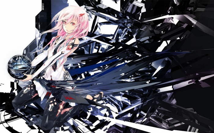 Yuzuriha Inori from Guilty Crown holding a sphere