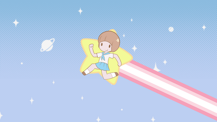 Mankanshoku Mako on a Star in Space