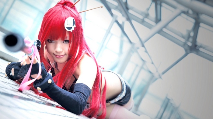 Yoko Littner Cosplay with a Gun