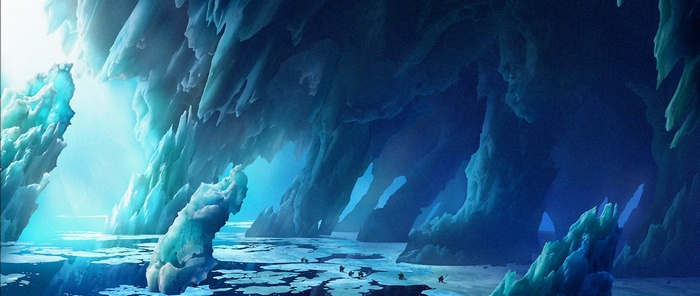 How to Train Your Dragon 2 Ice Cave Concept Art