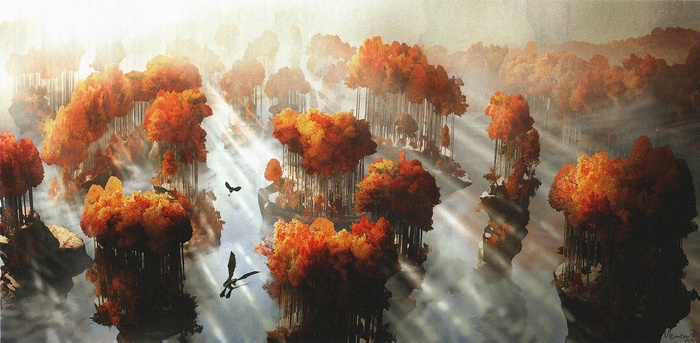 How to Train Your Dragon 2 concept art landscape