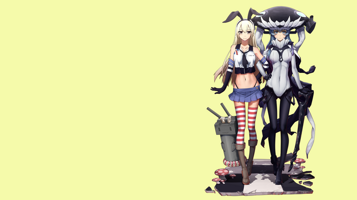 Shimakaze and Wo-Class from Kantai Collection