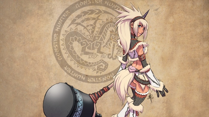 Monster Hunter Kirin Armor Girl with Hammer