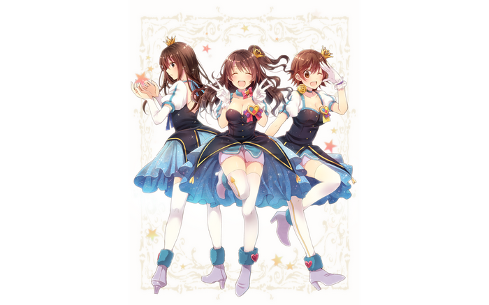 THE iDOLM@STER Girls in Sparkly Dresses and Crowns