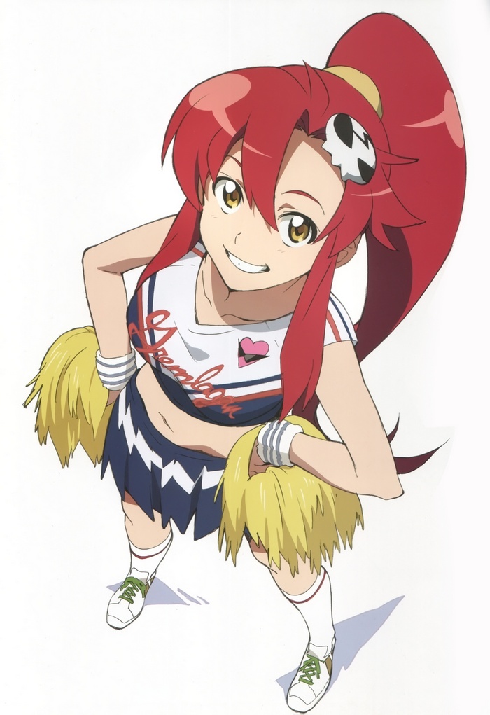 Yoko Littner from Tengen Toppa Gurren Lagann as a cheerleader