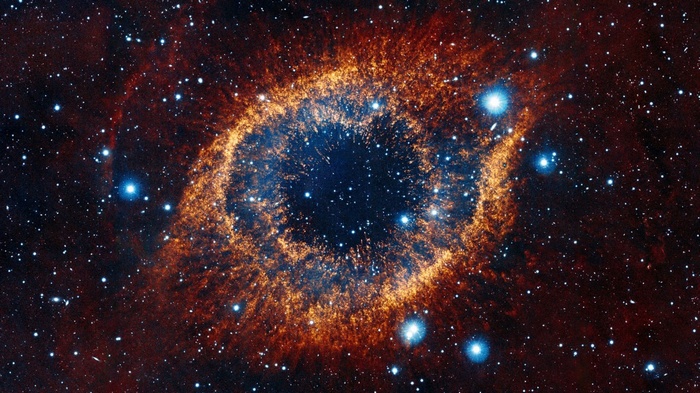 The Helix Nebula in deep space