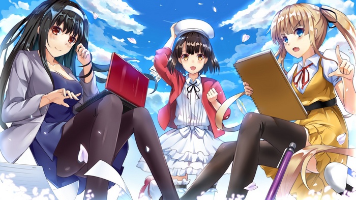 Kasumigaoka Utaha, Sawamura Eriri Spencer, Kato Megumi