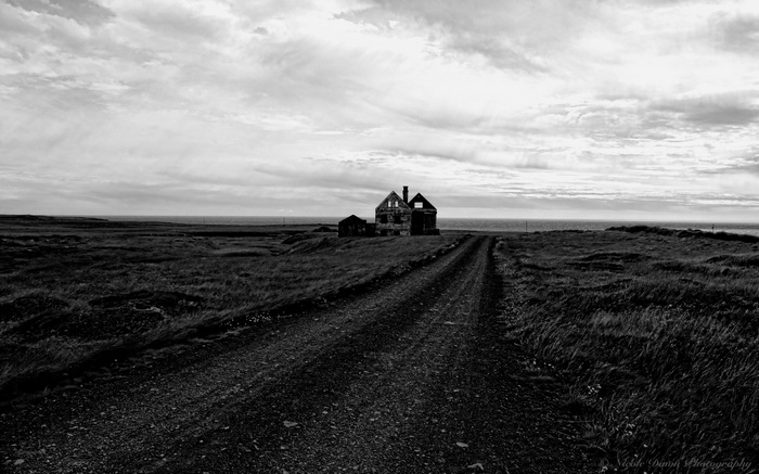 Abandoned house on the coast of Iceland