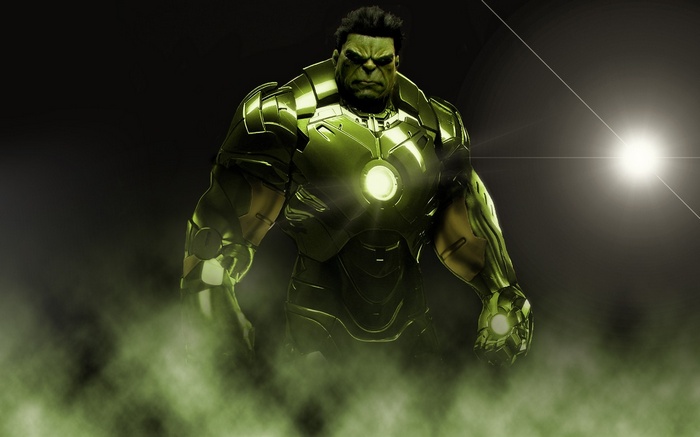 Hulk in Iron Man Armor Crossover