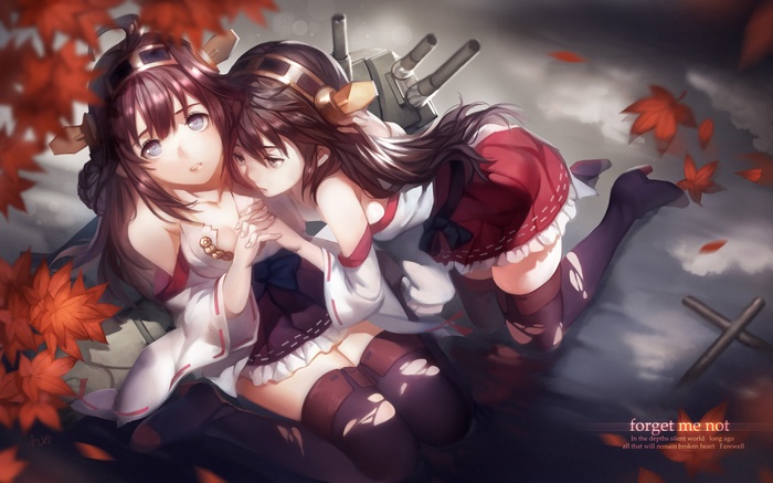 Haruna and Kongou from Kantai Collection
