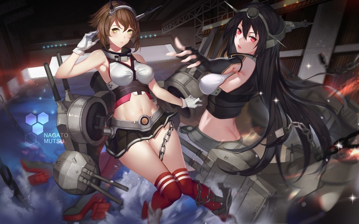 Nagato and Mutsu from Kantai Collection