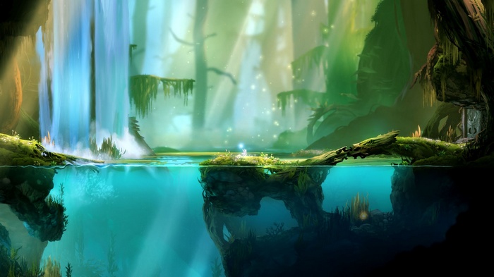 Ori and the Blind Forest: Waterfall and Underwater Forest