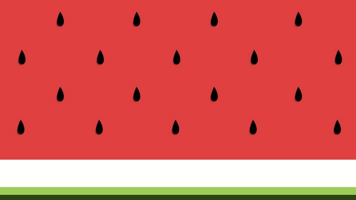 Abstract watermelon pattern with seeds