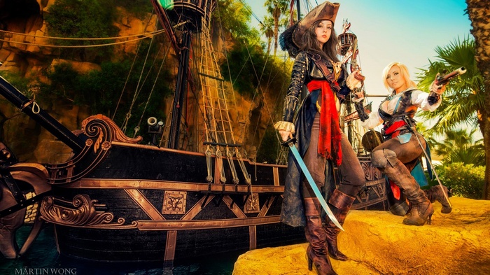Jessica Nigri and Monika Lee as Pirates