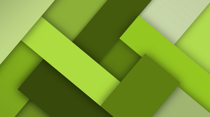 Green abstract geometric pattern with shadows