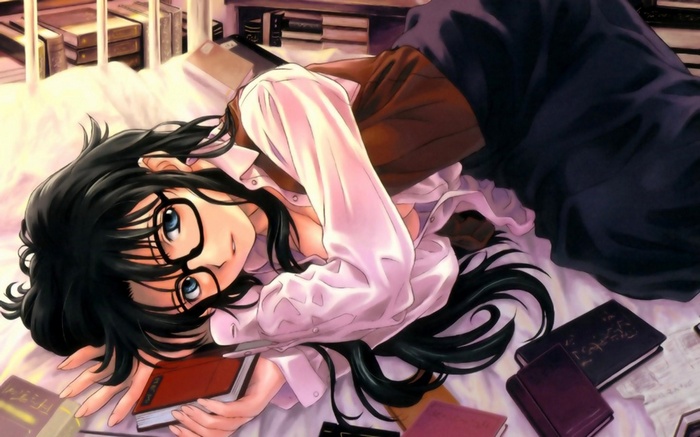 Yomiko Readman from Read or Die with glasses