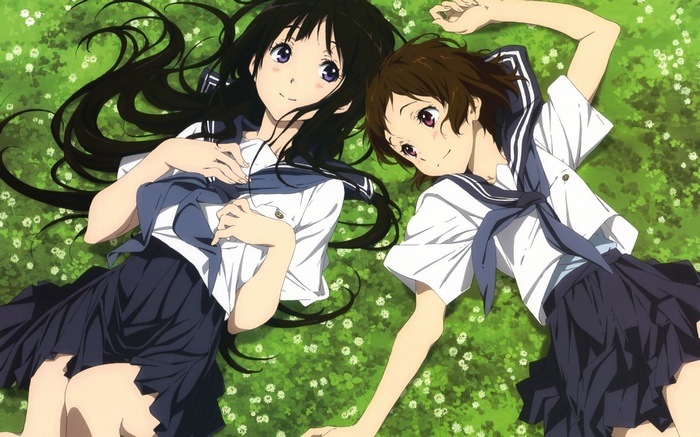Chitanda Eru and Ibara Mayaka from Hyouka