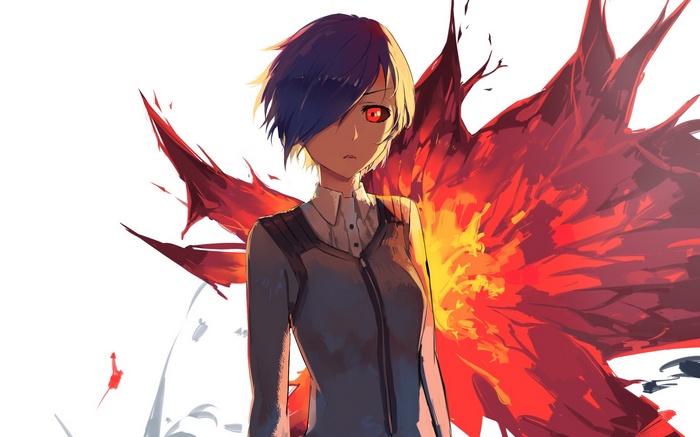 Kirishima Touka from Tokyo Ghoul with Kagune