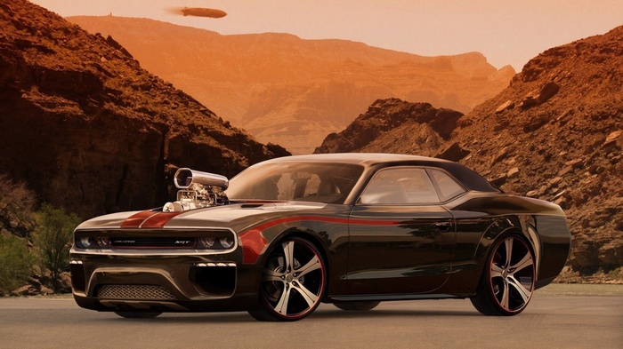 Custom Dodge Challenger SRT with Supercharger