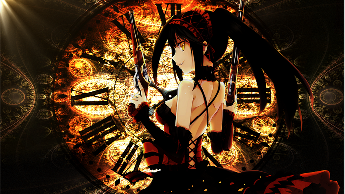 Tokisaki Kurumi from Date A Live with Guns