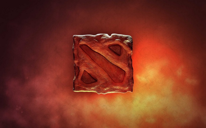 Dota 2 Logo on a Textured Background