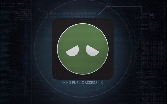 Halo 3: ODST "No Public Access" Screen