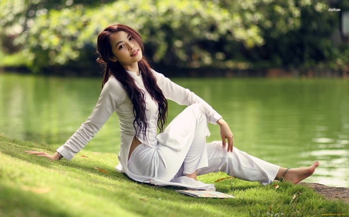 Asian Model Park Portrait