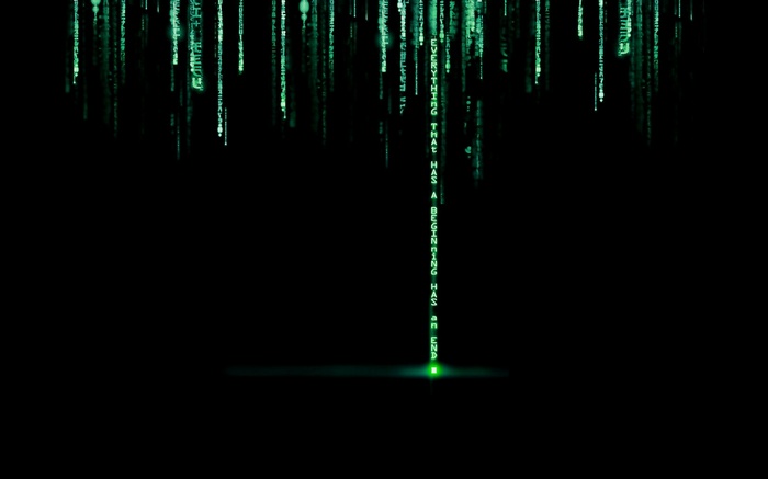 The Matrix Falling Code with Quote