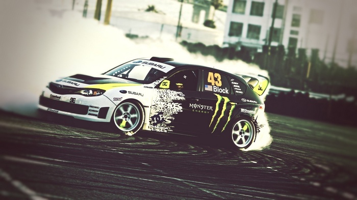 Ken Block's Subaru Impreza WRX STI drifting