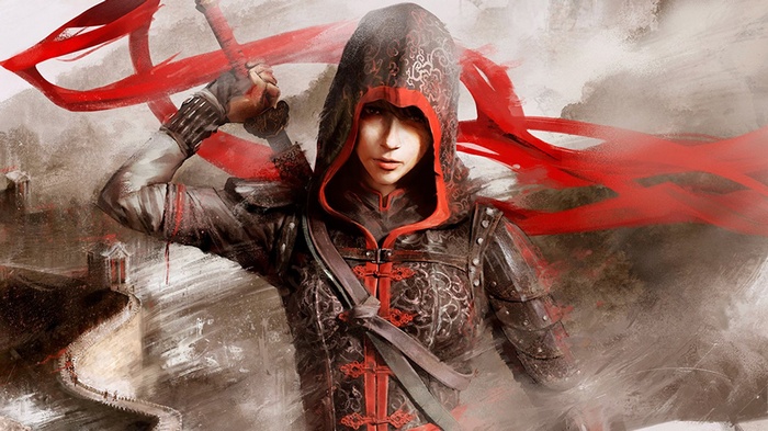 Assassin's Creed Chronicles artwork of a female assassin