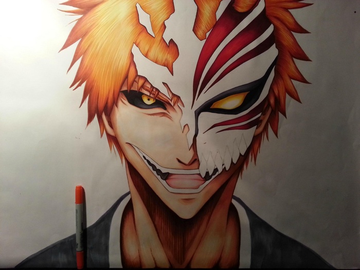 Kurosaki Ichigo in his Hollow form from Bleach