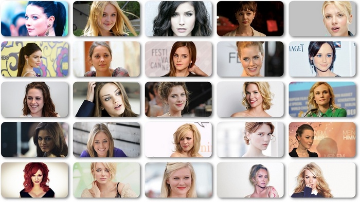 Celebrity Women Collage