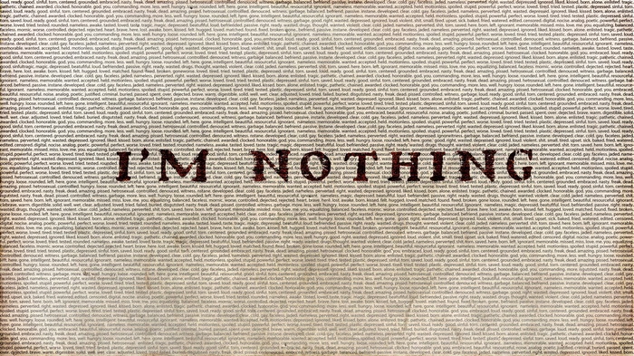 I'M NOTHING Typography