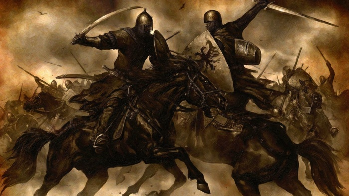 Mount and Blade Knights in Battle