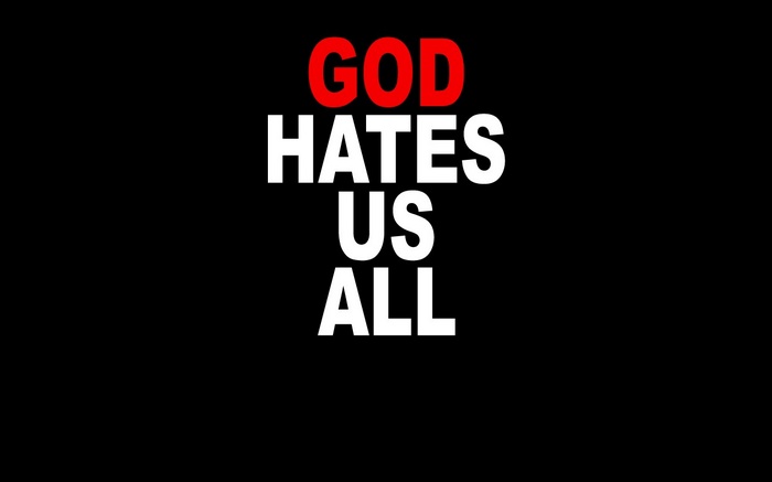 God Hates Us All text