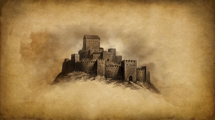 Castle on a hill, Mount and Blade artwork