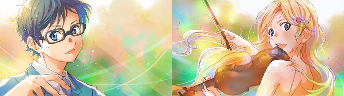 Arima Kousei and Miyazono Kaori from Shigatsu wa Kimi no Uso