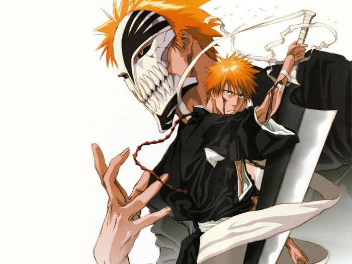 Kurosaki Ichigo, Bleach, Hollow, anime boys, mask