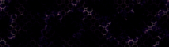 Dark hexagonal pattern with glowing edges